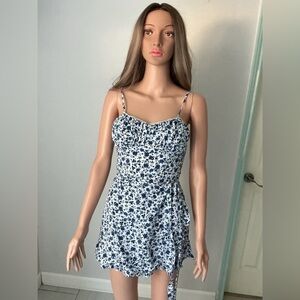 Altar'd State Blue Floral Jumpsuit Xs